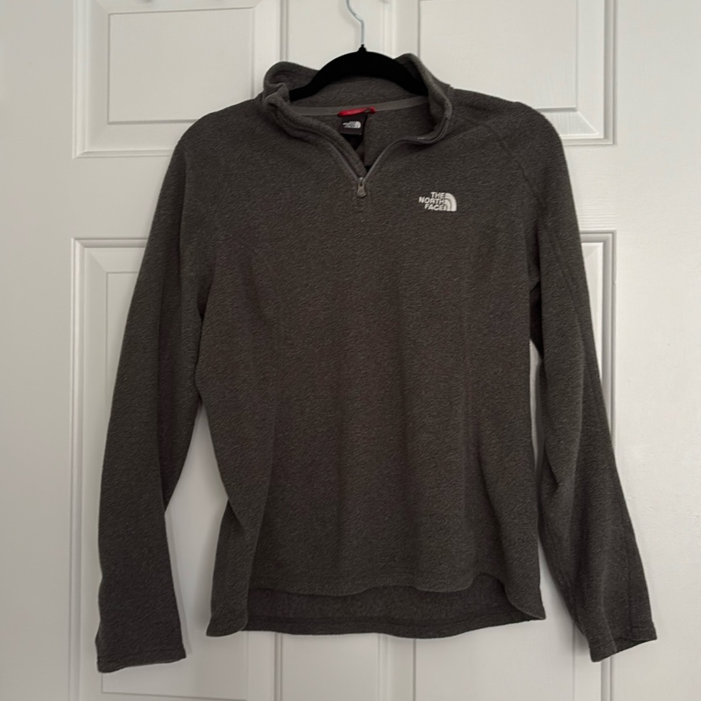 The North Face Zip Up Turtle Neck in Color Gray Size Small